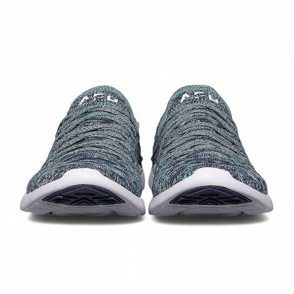 NEW APL women's techloom wave sneaker in indigo/tropical green/melange - Picture 4 of 6